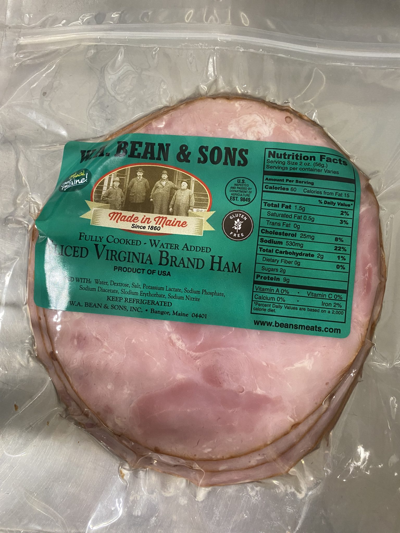 Virginia Baked Ham -12oz - W.A. Bean & Sons